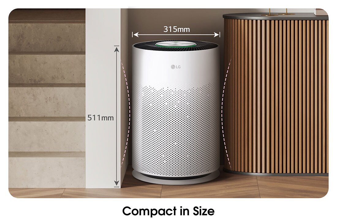 LG 360° purification with 3 step filtration, PM 1.0 Sensor & Wi-Fi enabled, AS60GHWG0